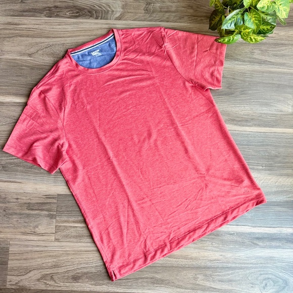 Lands’ End Men’s Supima Cotton T-Shirt Set – Size L (Green & Red) - Picture 3 of 11